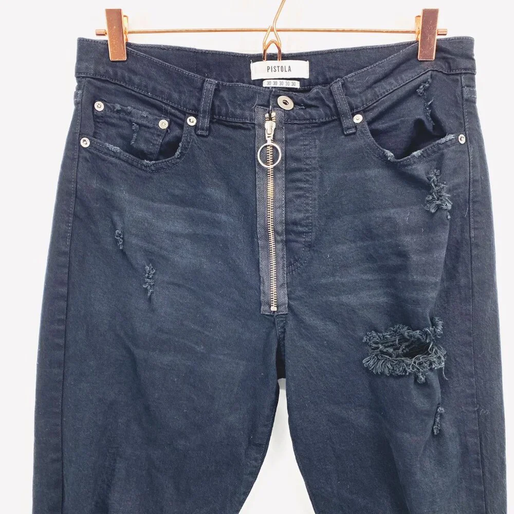 Pistola‎ Nico Distressed Exposed Zipper Jeans